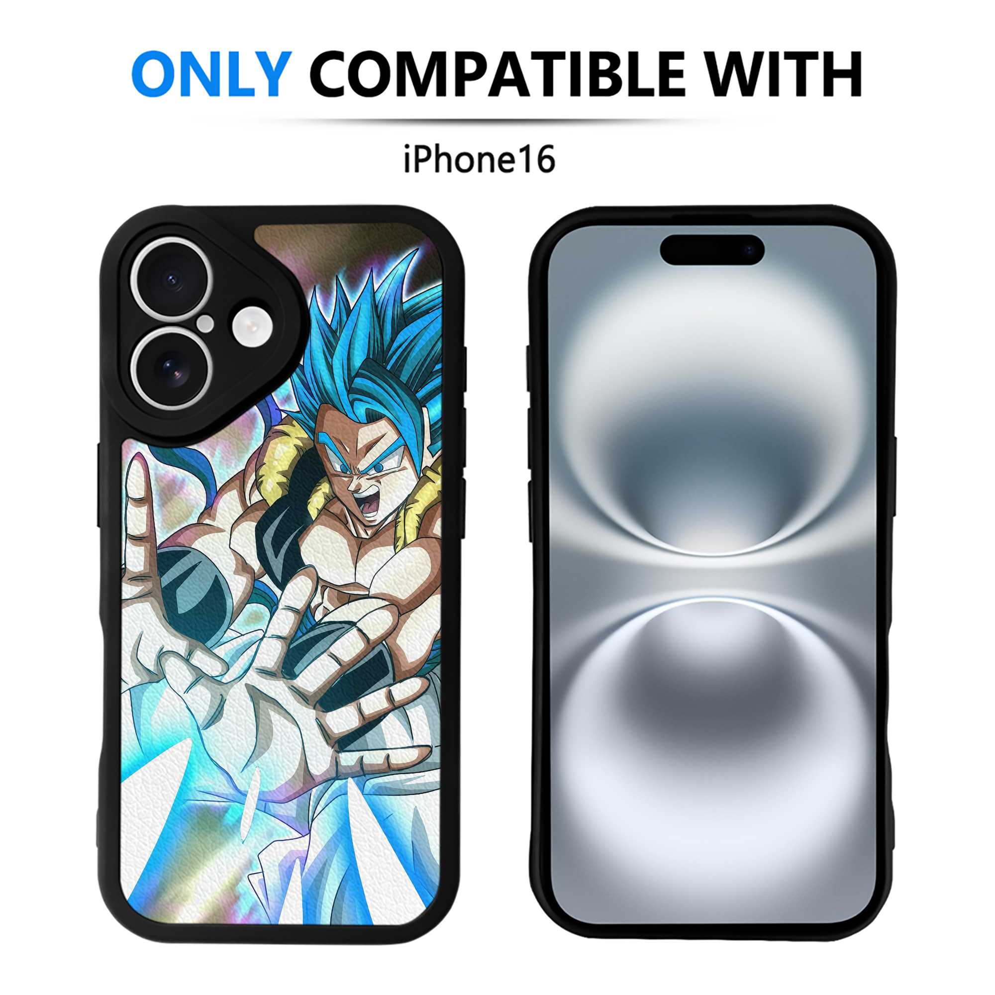 （画像用） ドラゴンボール DRAGON BALL 【iPhone 16シリーズ対応】シリコンスマホケース（レザー調） 材質：シリコン